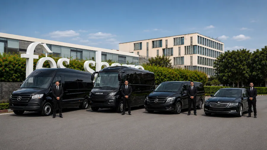 Transport privé professionnel Fès avec chauffeur et véhicule noir