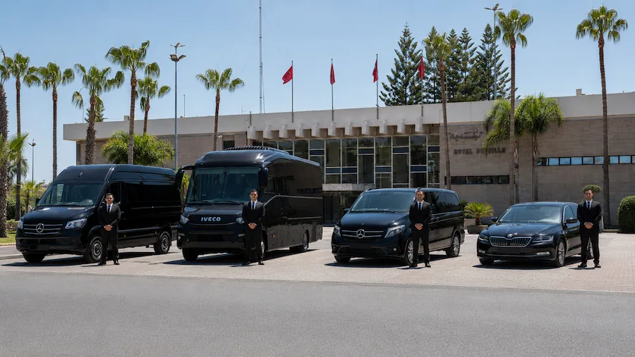 Transport privé professionnel Tanger avec chauffeur et véhicule noir